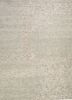 azalea ivory wool and bamboo silk hand knotted Rug - HeadShot