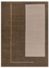 beige and brown beige and brown wool hand knotted Rug