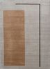 grey and black grey and black wool hand knotted Rug