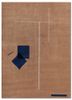 red and orange red and orange wool hand knotted Rug