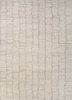 aprezo ivory wool hand knotted Rug - HeadShot