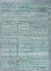 blythe blue wool hand knotted Rug - HeadShot