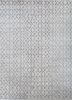  grey and black wool and silk hand knotted Rug