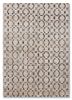  ivory wool and silk hand knotted Rug