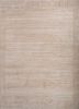 ivory ivory wool and silk hand knotted Rug