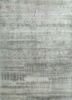 gulmarg grey and black silk hand knotted Rug - HeadShot