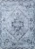 gulmarg blue silk hand knotted Rug - HeadShot
