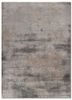 uvenuti grey and black wool and bamboo silk hand knotted Rug - HeadShot