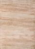  beige and brown wool and bamboo silk hand knotted Rug
