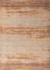 entropy beige and brown wool and bamboo silk hand knotted Rug - HeadShot