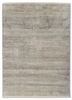 entropy blue wool and bamboo silk hand knotted Rug - HeadShot