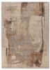 aprezo beige and brown wool and bamboo silk hand knotted Rug - HeadShot