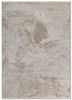 entropy ivory wool and bamboo silk hand knotted Rug - HeadShot