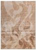 entropy red and orange wool and bamboo silk hand knotted Rug - HeadShot