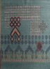 kolam blue wool and bamboo silk hand knotted Rug - HeadShot kolam blue wool and bamboo silk hand knotted Rug - HeadShot