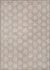 inde rose ivory wool and bamboo silk hand knotted Rug - HeadShot