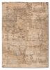 entropy beige and brown wool hand knotted Rug - HeadShot