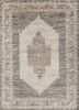 thyme grey and black wool hand knotted Rug - HeadShot thyme grey and black wool hand knotted Rug - HeadShot