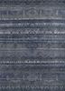 thyme blue wool hand knotted Rug - HeadShot