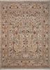 viscaya beige and brown afghan wool hand knotted Rug - HeadShot