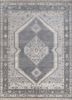 thyme grey and black wool hand knotted Rug - HeadShot thyme grey and black wool hand knotted Rug - HeadShot