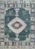 thyme blue wool hand knotted Rug - HeadShot thyme blue wool hand knotted Rug - HeadShot