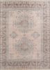 beige and brown beige and brown wool hand knotted Rug