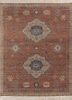 erbe red and orange wool hand knotted Rug - HeadShot erbe red and orange wool hand knotted Rug - HeadShot