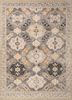 erbe grey and black wool hand knotted Rug - HeadShot