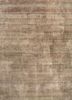uvenuti beige and brown wool hand knotted Rug - HeadShot