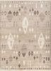 manifest beige and brown wool hand knotted Rug - HeadShot