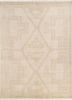thyme gold wool hand knotted Rug - HeadShot