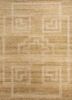 thyme beige and brown wool hand knotted Rug - HeadShot thyme beige and brown wool hand knotted Rug - HeadShot
