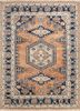 erbe red and orange wool hand knotted Rug - HeadShot