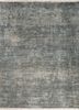 blue blue wool hand knotted Rug