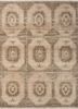 erbe beige and brown wool hand knotted Rug - HeadShot