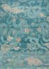 erbe blue wool hand knotted Rug - HeadShot