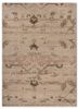 entropy green wool and bamboo silk hand knotted Rug - HeadShot