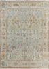 someplace in time ivory afghan wool hand knotted Rug - HeadShot