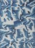 clan blue wool hand knotted Rug - HeadShot clan blue wool hand knotted Rug - HeadShot