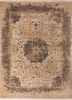 far east beige and brown wool hand knotted Rug - HeadShot far east beige and brown wool hand knotted Rug - HeadShot