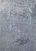 blue blue wool hand knotted Rug