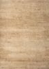 entropy beige and brown wool and silk hand knotted Rug - HeadShot