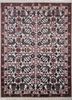 beige and brown beige and brown wool and silk hand knotted Rug