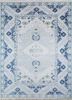 savana blue wool and silk hand knotted Rug - HeadShot savana blue wool and silk hand knotted Rug - HeadShot