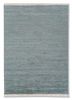 blue blue wool and silk hand knotted Rug
