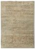 blue blue wool and silk hand knotted Rug