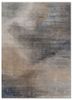 blue blue wool and silk hand knotted Rug