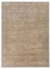 entropy beige and brown wool and silk hand knotted Rug - HeadShot entropy beige and brown wool and silk hand knotted Rug - HeadShot