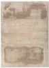 entropy ivory wool and silk hand knotted Rug - HeadShot